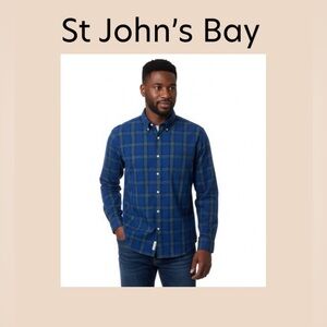 Men’s Long Sleeve Button Down Shirt Size XL NWT